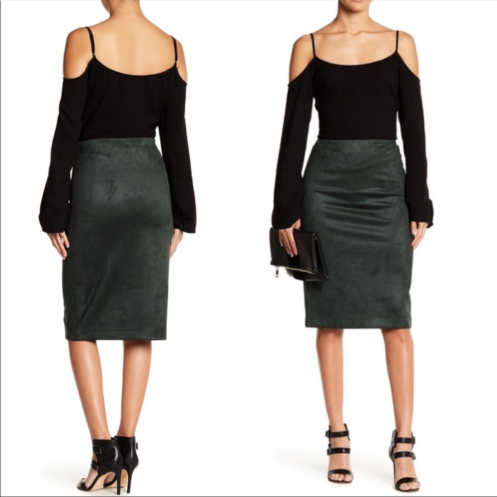 Bcbg Maxazria Faux Suede Skirt